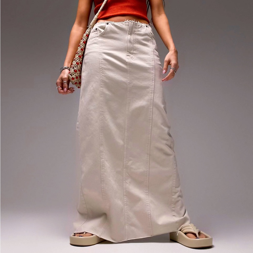 ASOS Topshop denim maxi skirt NWOT